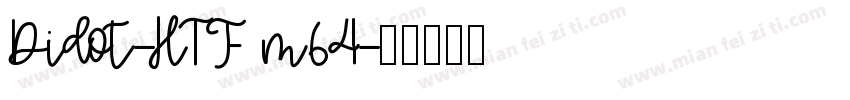Didot-HTF m64字体转换